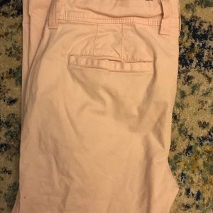 Old navy pink boyfriend crops size 6